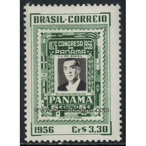 SELLOS DE BRASIL 1956 - CONGRESO PANAMERICANO DE PANAMA - 1 VALOR - CORREO