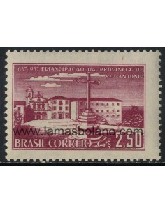SELLOS DE BRASIL 1957 - TRICENTENARIO DE LA PROVINCIA DE SAO ANTONIO - 1 VALOR - CORREO