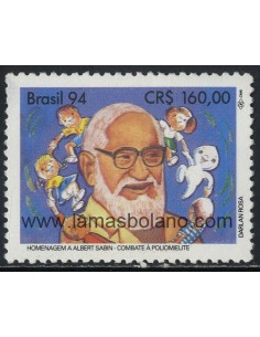 SELLOS DE BRASIL 1994 - ALBERT SABIN - LUCHA CONTRA LA POLIOMIELITIS - 1 VALOR - CORREO