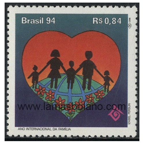 SELLOS DE BRASIL 1994 - AÑO INTERNACIONAL DE LA FAMILIA - 1 VALOR - CORREO