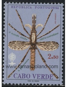 SELLOS DE CABO VERDE 1962 - ERRADICACION DE LA MALARIA - 1 VALOR - CORREO