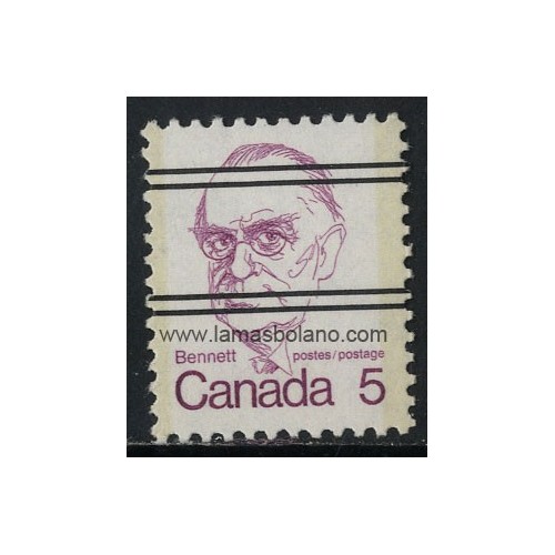 SELLOS DE CANADA 1973 - R.B. BENNET PRIMER MINISTRO - 1 VALOR BARRADO -CORREO