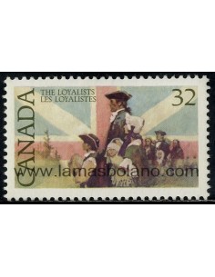 SELLOS DE CANADA 1984 - LOS LEGITIMISTAS - BICENTENARIO DE LA INMIGRACION - 1 VALOR -CORREO