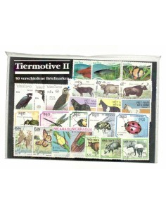 ANIMALES II 50 SELLOS DIFERENTES ANTERIORES A 1980 - MADE IN GERMANY - GRAN CALIDAD Y MAGNIFICA PRESENTACION - PAQUETE SELLOS