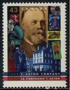SELLOS DE CANADA 1994 - COMPAÑIA COMERCIAL T. EATON 125 ANIVERSARIO DE LA FUNDACION - 1 VALOR - CORREO