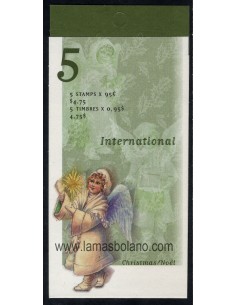 SELLOS DE CANADA 1999 - NAVIDAD - ANGELES - CARNET 5 VALORES DENTADO 3 LADOS - CORREO 2
