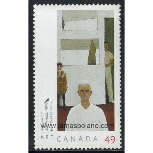 SELLOS DE CANADA 2004 - PINTURA DE JEAN  PAUL LEMIEUX - 1 VALOR - CORREO