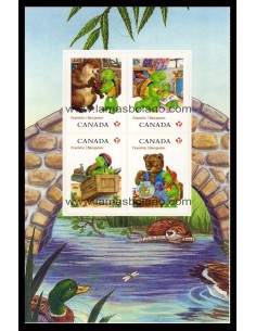 SELLOS DE CANADA 2012 - LITERATURA INFANTIL - FRANKLIN  LA TORTUGA - 4 VALORES AUTOADHESIVOS - CORREO