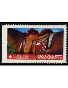 SELLOS DE CANADA 2012 - CENTENARIO DEL RODEO DE CALGARY - CABALLO - 1 VALOR AUTOADHESIVO - CORREO