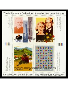 SELLOS DE CANADA 2000 - COLECCION DEL MILENIO - UNA TRADICION DE GENEROSIDAD - HOJITA BLOQUE