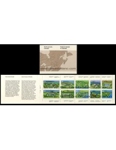 SELLOS DE CANADA 1985 - FUERTES DEL CANADA - FIESTA DEL CANADA - CARNET 10 VALORES - CORREO