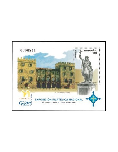 EXFILNA'97. GIJÓN. HOJITA BLOQUE DENTADA