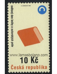 SELLOS DE REPUBLICA CHECA 1998 - DIA MUNDIAL DEL LIBRO Y LOS DERECHOS DE AUTOR - 1 VALOR - CORREO