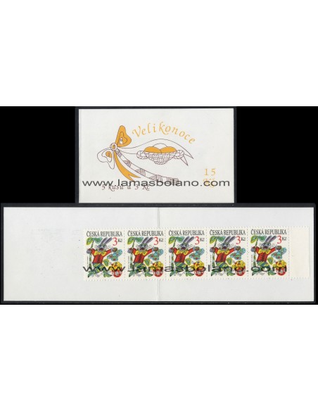 SELLOS DE REPUBLICA CHECA 1997 - PASCUA - CARNET