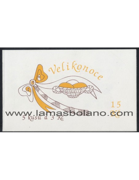 SELLOS DE REPUBLICA CHECA 1997 - PASCUA - CARNET