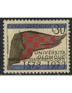 SELLOS DE CHECOESLOVAQUIA 1973 - 400 ANIVERSARIO DE LA UNIVERSIDAD DE OLOMOUC - 1 VALOR - CORREO