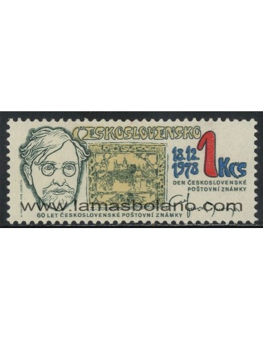 SELLOS DE CHECOESLOVAQUIA 1978 - DIA DEL SELLO - 1 VALOR - CORREO