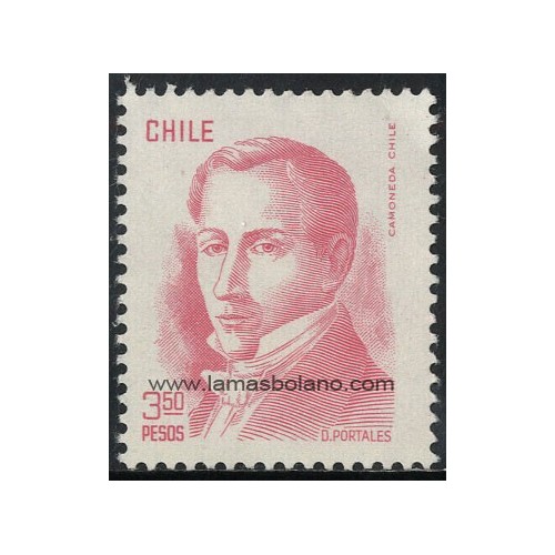 SELLOS DE CHILE 1979 - DIEGO PORTALES - 1 VALOR - CORREO