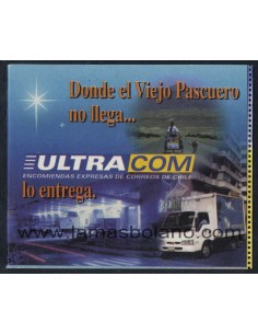 SELLOS DE CHILE 2000 - NAVIDAD - CARNET 10 VALORES DENTADO 3 LADOS - CORREO 2