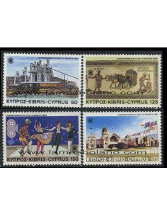 SELLOS DE CHIPRE 1983 - DIA DE LA COMMONWEALTH - 4 VALORES - CORREO