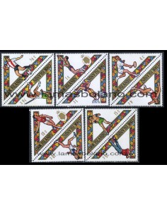 SELLOS DE ISLAS COOK 1969 - 3 JUEGOS DEPORTIVOS DEL PACIFICO SUR EN PORT MORESBY - 10 VALORES - CORREO