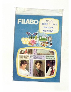PINTURA (PICASSO) 5 SELLOS DE ALTO VOLTA - GRAN CALIDAD Y MAGNIFICA PRESENTACION - PAQUETE SELLOS
