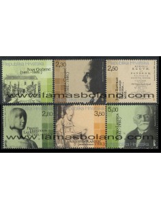 SELLOS CROACIA 2002 - PERSONALIDADES CROATAS - 6 VALORES - CORREO