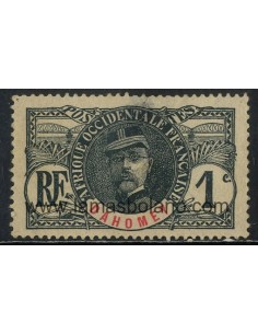 SELLOS DAHOMEY 1906 - GENERAL FAIDHERBE - 1 VALOR SIM GOMA - CORREO