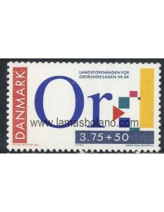 SELLOS DINAMARCA 1992 - ASOCIACION DE DISLEXICOS DANESES CINCUENTENARIO - 1 VALOR - CORREO