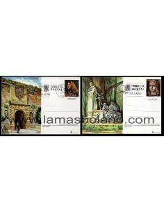 SELLOS ESPAÑA 1978 - ENTERO POSTAL - TURISMO - MATASELLO MADRID Y BARCELONA - 2 VALORES