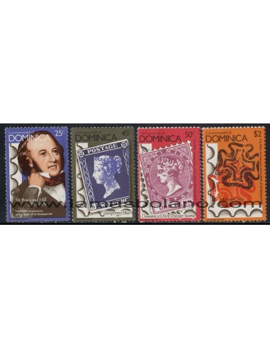 SELLOS RUSIA 1979 - CENTENARIO DEL FALLECIMIENTO DE ROWLAND HILL - 4 VALORES - CORREO