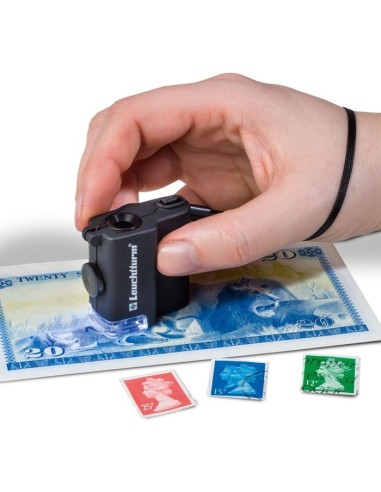 MICROSCOPIO DE BOLSILLO CON LED AUMENTOS 15 X