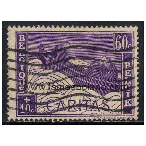 SELLOS BELGICA 1927 - A BENEFICIO DE LOS TUBERCULOSOS Y HERIDOS DE GUERRA - 1 VALOR MATASELLADO - CORREO