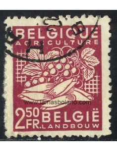 SELLOS BELGICA 1948-49 - EXPORTACIONES - PRODUCTOS AGRICOLAS - 1 VALOR MATASELLADO - CORREO