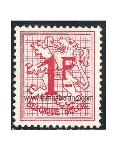 SELLOS BELGICA 1957 - ESCUDOS - 1 VALOR - CORREO