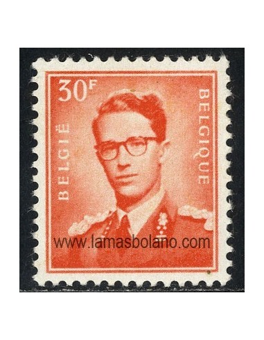 SELLOS BELGICA 1958 - BALDUINO I - 1 VALOR - CORREO