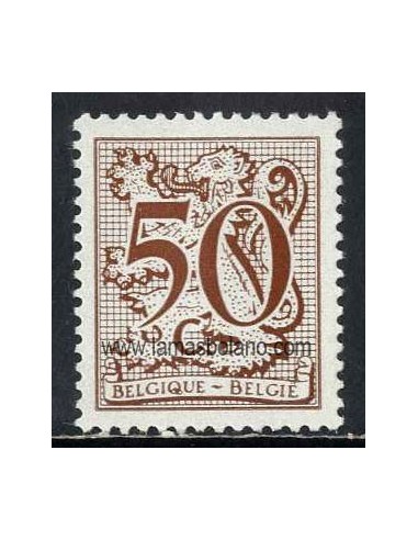 SELLOS BELGICA 1979 - SERIE CORRIENTE - ESCUDO PAPEL BRILLANTE - 1 VALOR- CORREO