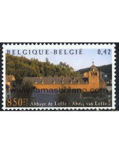 SELLOS BELGICA 2002 - ABADIA DE LEFFE 850 ANIVERSARIO - 1 VALOR - CORREO