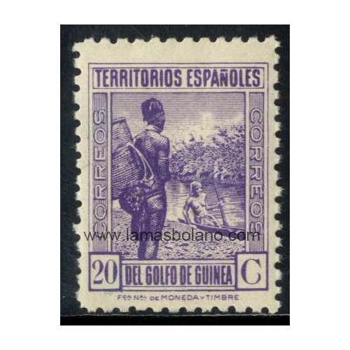 SELLOS GUINEA ESPAÑOLA 1941 - SELLOS DE 1931 - 1 VALOR - CORREO