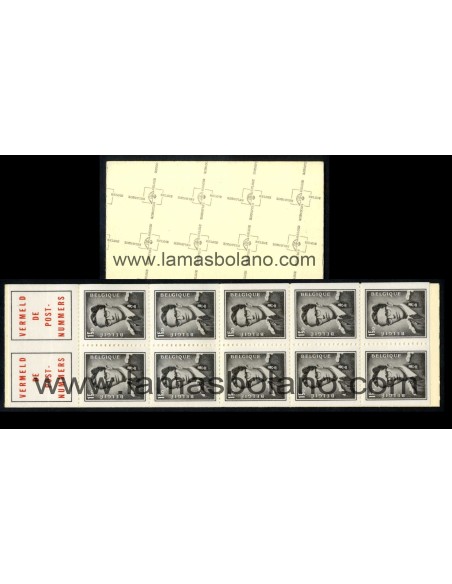 SELLOS BELGICA 1970 - REY BALDUINO I - CARNET