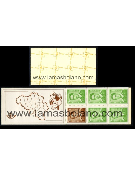 SELLOS BELGICA 1970 - REY BALDUINO I - CARNET