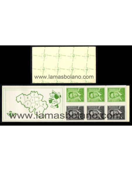 SELLOS BELGICA 1970 - REY BALDUINO I - CARNET