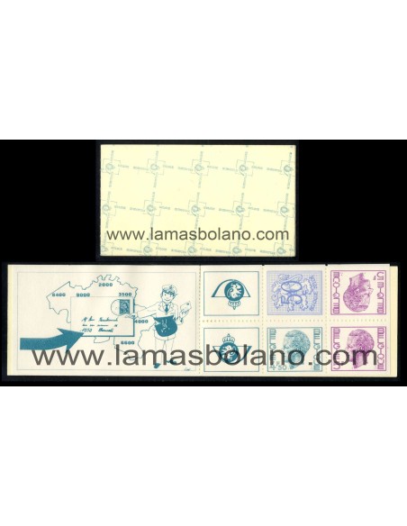 SELLOS BELGICA 1975 - REY BALDUINO I - CARNET