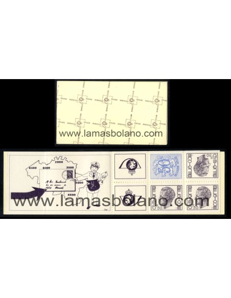 SELLOS BELGICA 1975 - REY BALDUINO I - CARNET