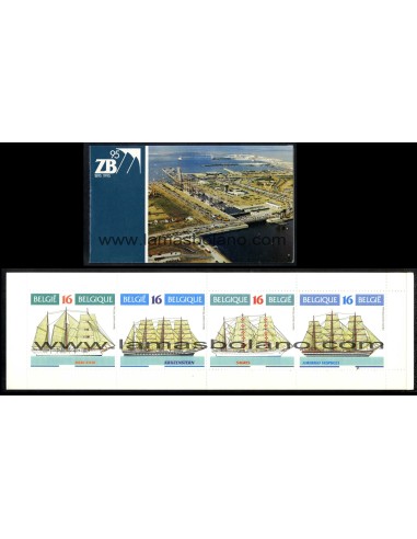 SELLOS BELGICA 1995 - GRANDES VELEROS - 4 VALORES EMITIDOS EN CARNET - CORREO