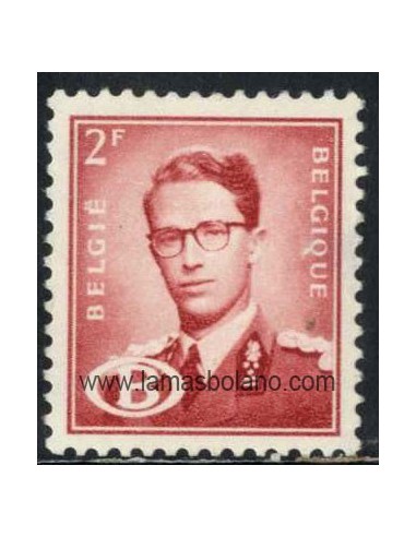 SELLOS BELGICA 1954-70 - BALDUINO I - 1 VALOR FIJASELLO - SERVICIO