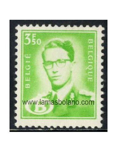 SELLOS BELGICA 1954-70 - BALDUINO I - 1 VALOR - SERVICIO