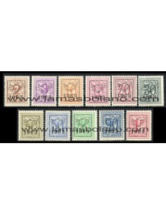 SELLOS BELGICA 1963 - PRE OBLITERADOS - 11 VALORES