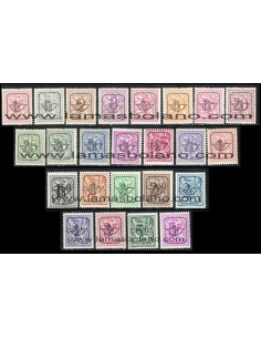 SELLOS BELGICA - PRE OBLITERADOS - 24 VALORES