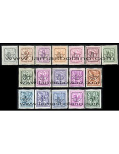 SELLOS BELGICA - PRE OBLITERADOS - 17 VALORES